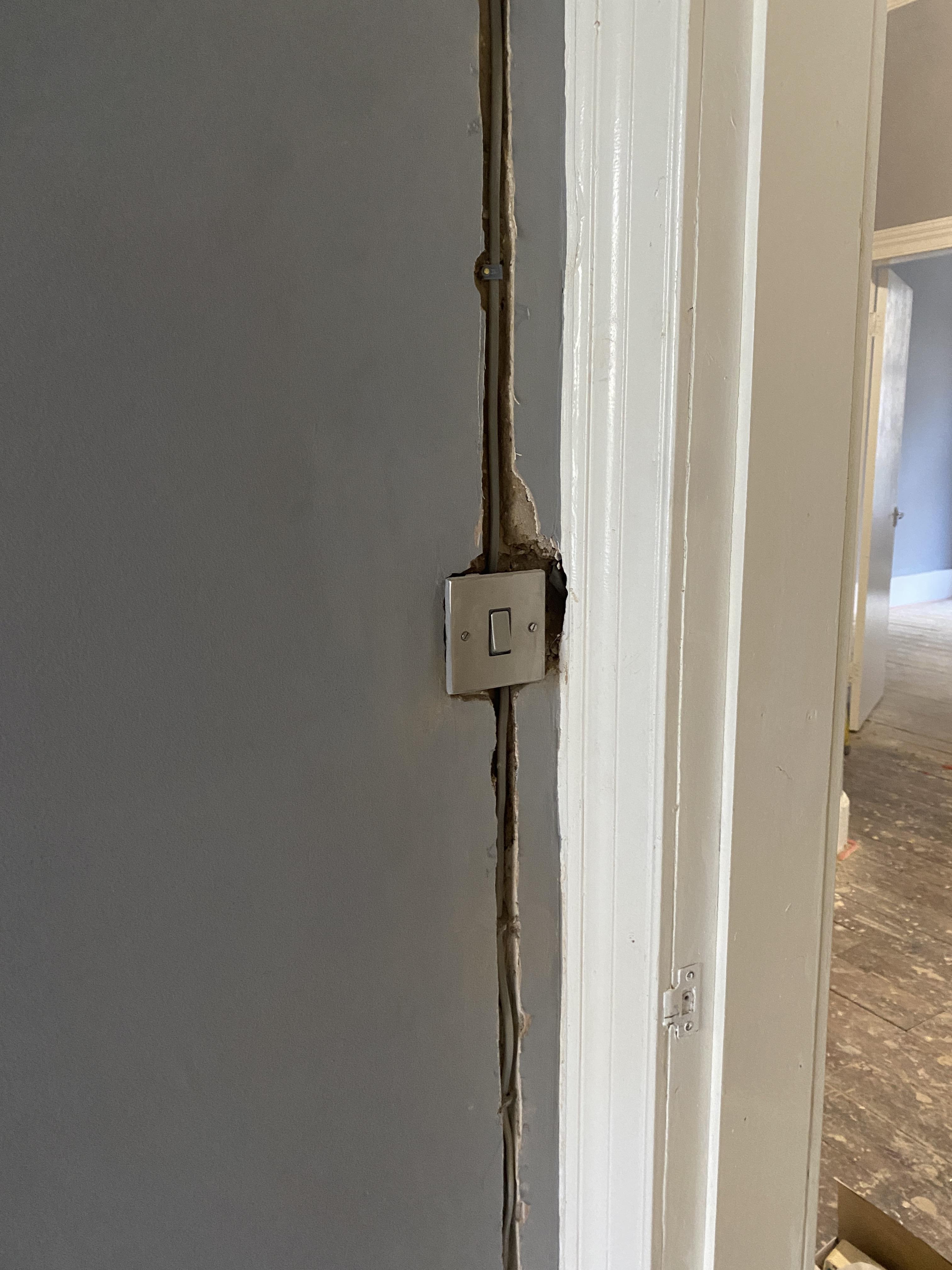 Patching chased walls